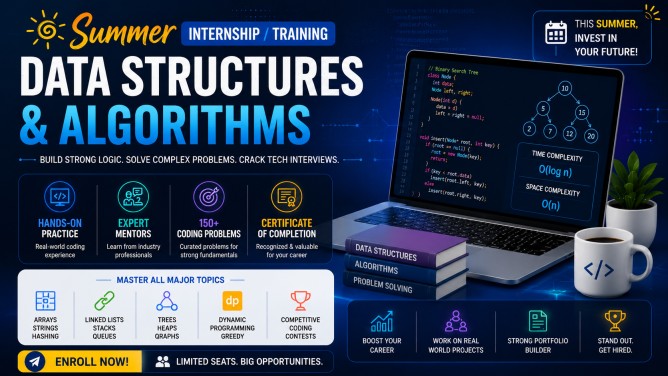 Data Structures & Algorithms Summer Internship & Training