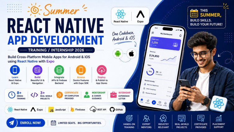 React Native App Development Summer Internship & Training