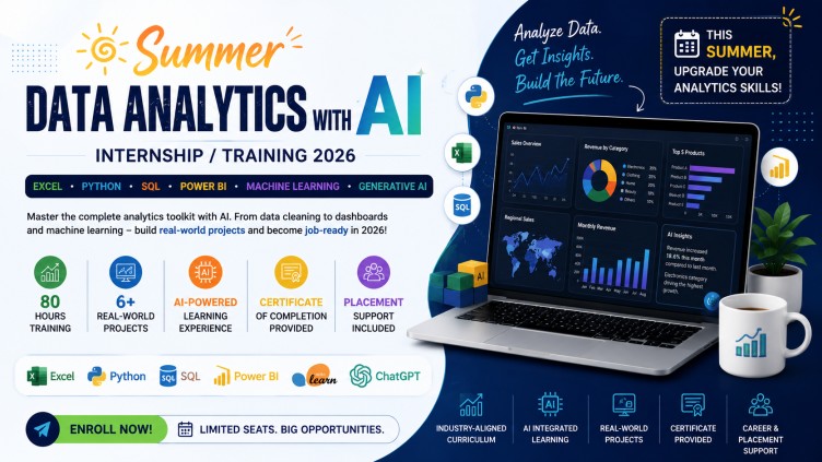 Data Analytics with AI Summer Internship & Training